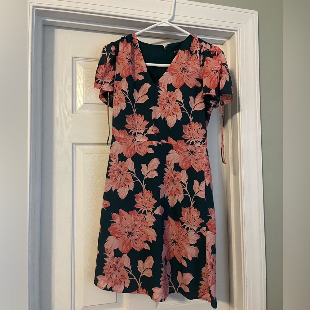 J. Crew Mercantile pink and green dress